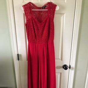 Beautiful floor length red dress
